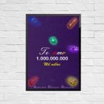 Quadro PVC Vingadores Ultimato - Tem Amo Mil Milhões
